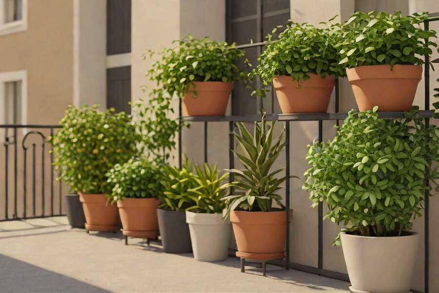 Balcony greening